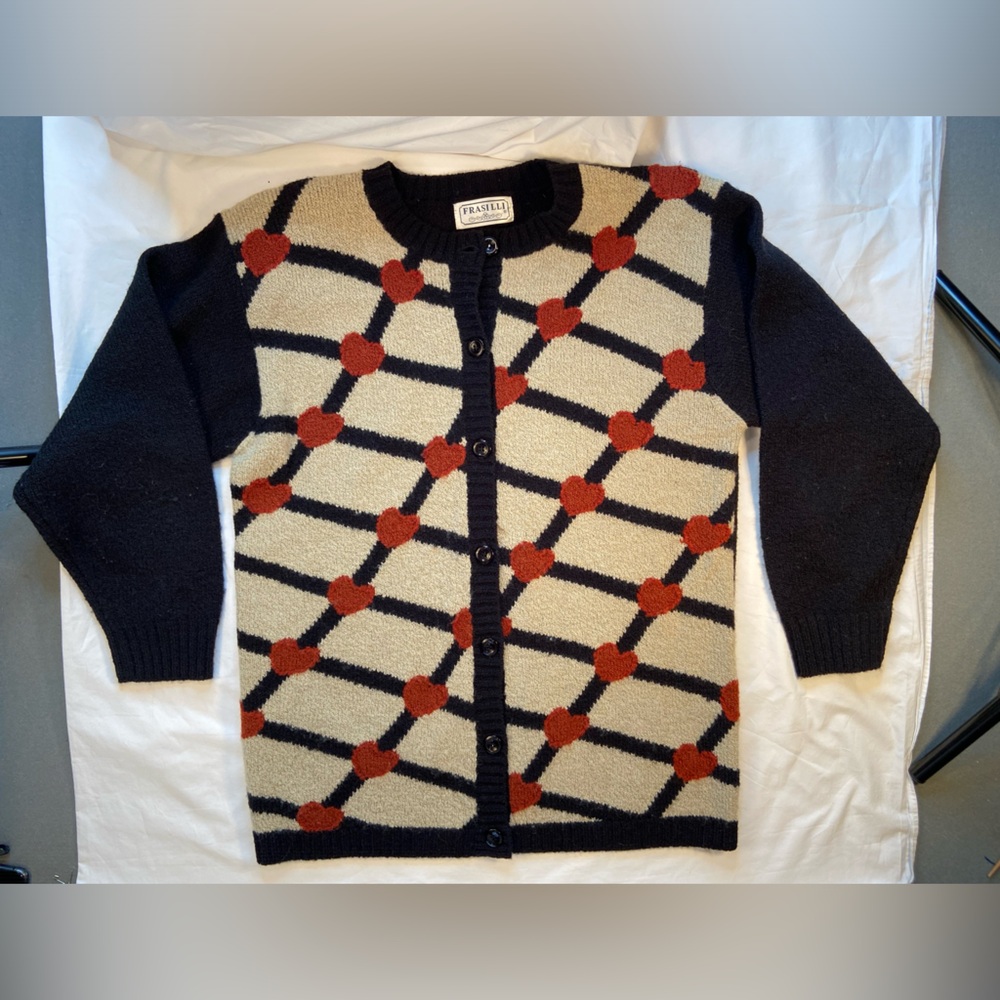 Frasili Cardigan sweater,‎ Vintage, Size Medium